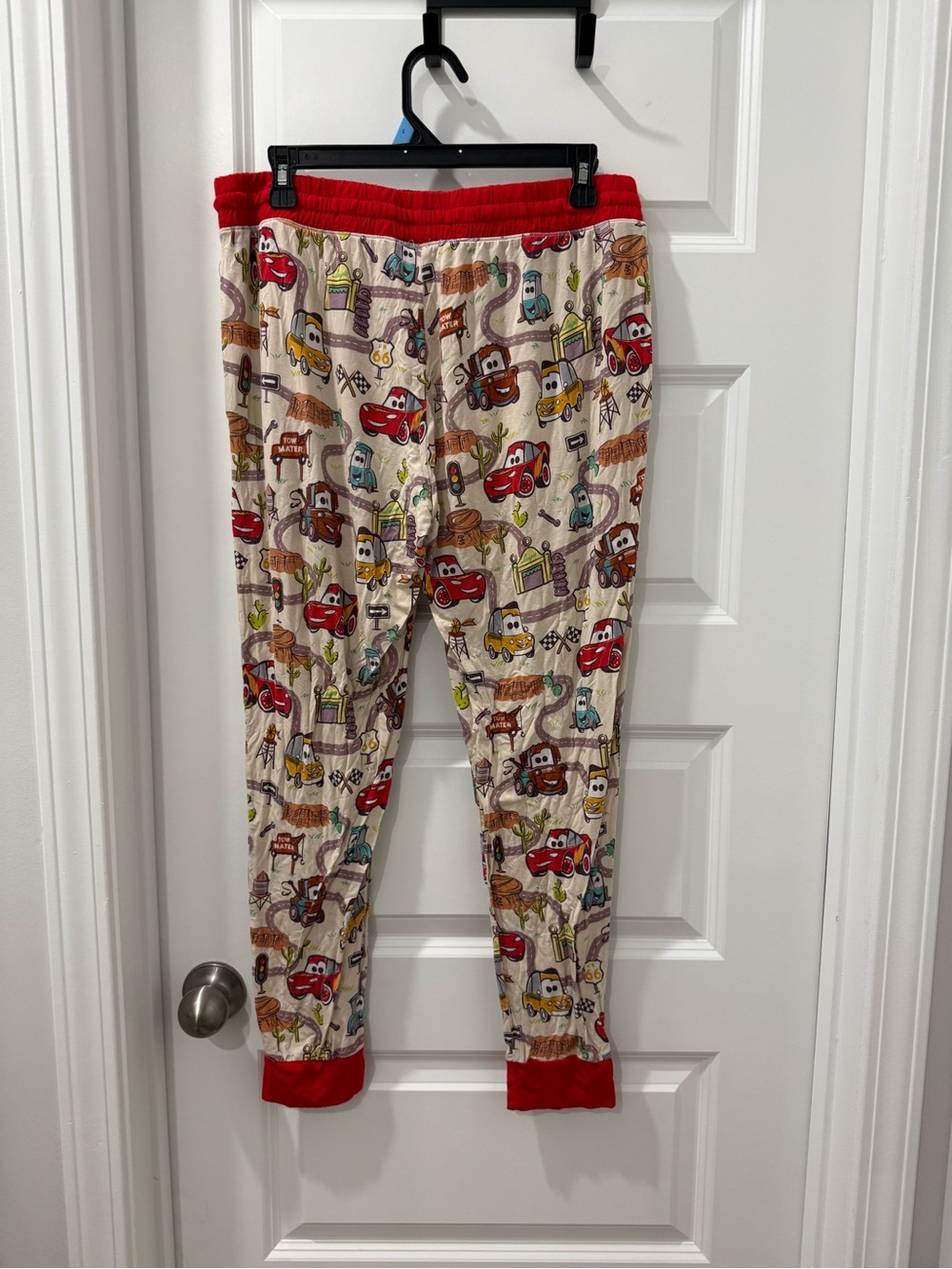 Little Sleepies Cars Print Pajama Pants with Red Trim - Picture 4 of 5